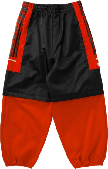 Willy Chavarria x adidas Fleece Zip Off Pant BLACK RED
