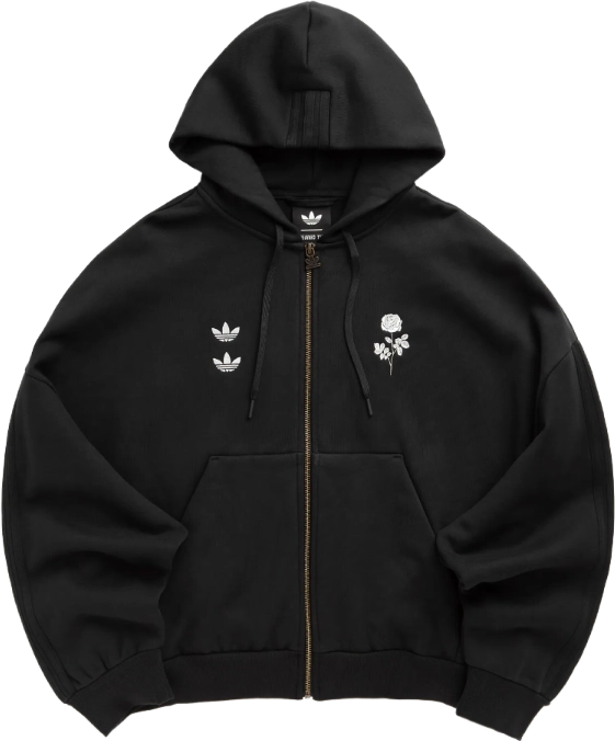 Willy Chavarria x adidas Heavyweight Zip Hoodie BLACK