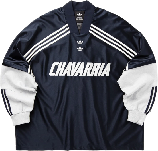 Willy Chavarria x adidas LS Dazzle Jersey LEGEND INK