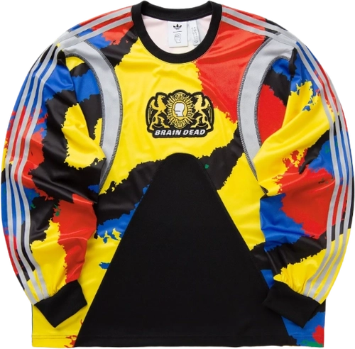Brain Dead Adidas Ls Jersey Black Eqt Yellow Jy7958