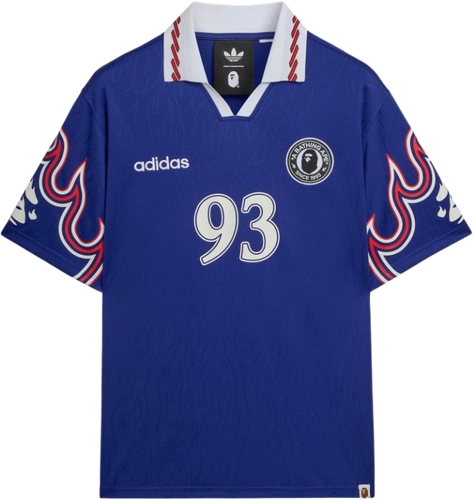 Bape Adidas Flame Short Sleeve Jersey Blue Kf4914 image
