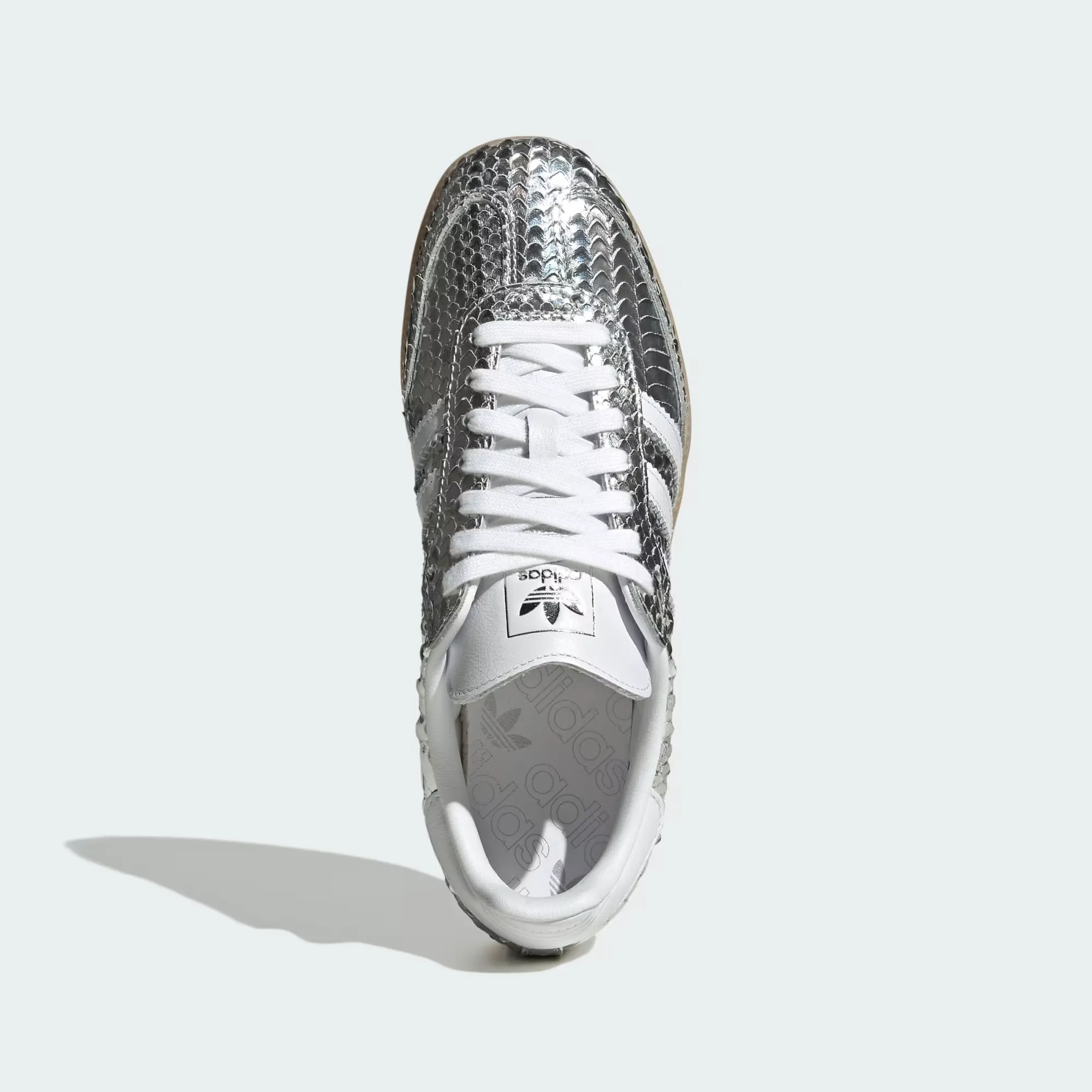 Adidas Samba OG Patent Snakeskin WMNS "SILVER METALLIC"- IH9016