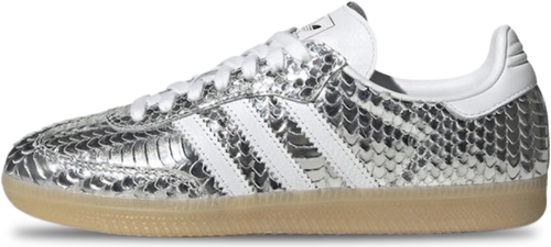 Image de Adidas Samba Og Patent Snakeskin Wmns Silver Metallic Ih9016