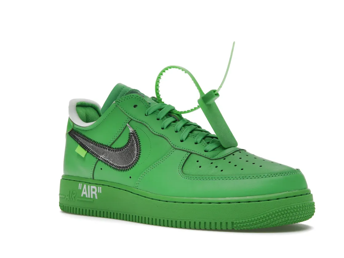 Off White x Nike Air Force 1 Low Exclusivite Brooklyn Museum USA LIGHT GREEN SPARK DX1419 300