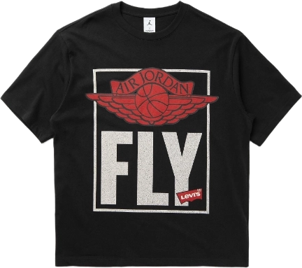Levis Jordan Ss Tee Black Im6728 010 image
