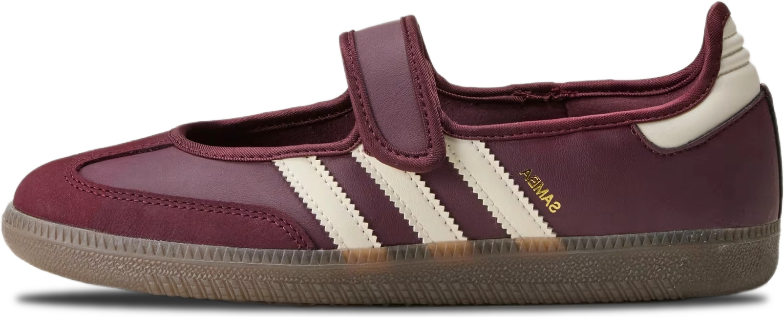 adidas gazelle silver green womens Adidas Women's Samba OG Maroon / Crystal Sand / Gold Metallic Low Top  Sneakers main image 1