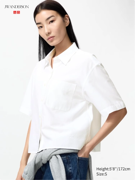 JW Anderson x Uniqlo Oxford Boxy Shirt WHITE
