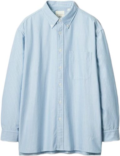Image de Jw Anderson Uniqlo Oxford Oversized Shirt Striped Blue E484904 64