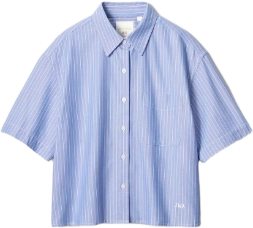 Image de Jw Anderson Uniqlo Oxford Boxy Shirt Striped Pink Blue E484850 62