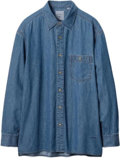 JW Anderson x Uniqlo Light Denim Oversized Shirt BLUE