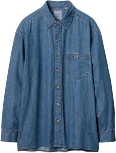 Image de Jw Anderson Uniqlo Light Denim Oversized Shirt Blue E485772 64