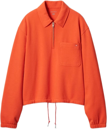 Image de Jw Anderson Uniqlo Half Zip Sweatshirt Wmns Orange E484154 24