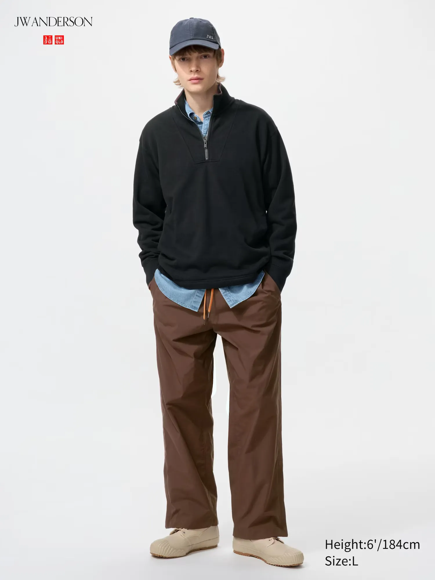 5C3F33_JW-Anderson-x-Uniqlo-Track-Trouser_BROWN_E484206-000-37_img0