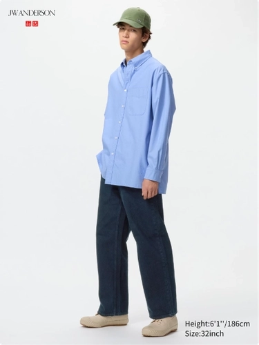 Image de Jw Anderson Uniqlo Wide Straight Colour Jeans Blue E482873 000 68