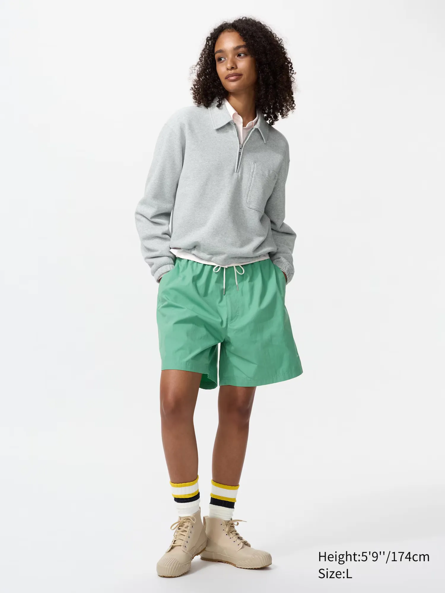 71B89D_JW-Anderson-x-Uniqlo-Short-Easy_GREEN_E484208-52_img2