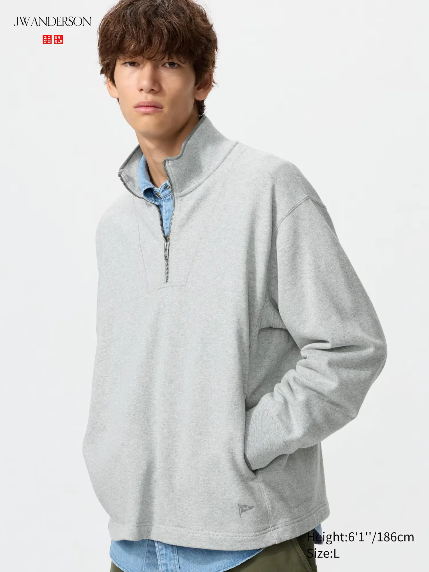 JW Anderson x Uniqlo Sweat Half-Zip Pullover 