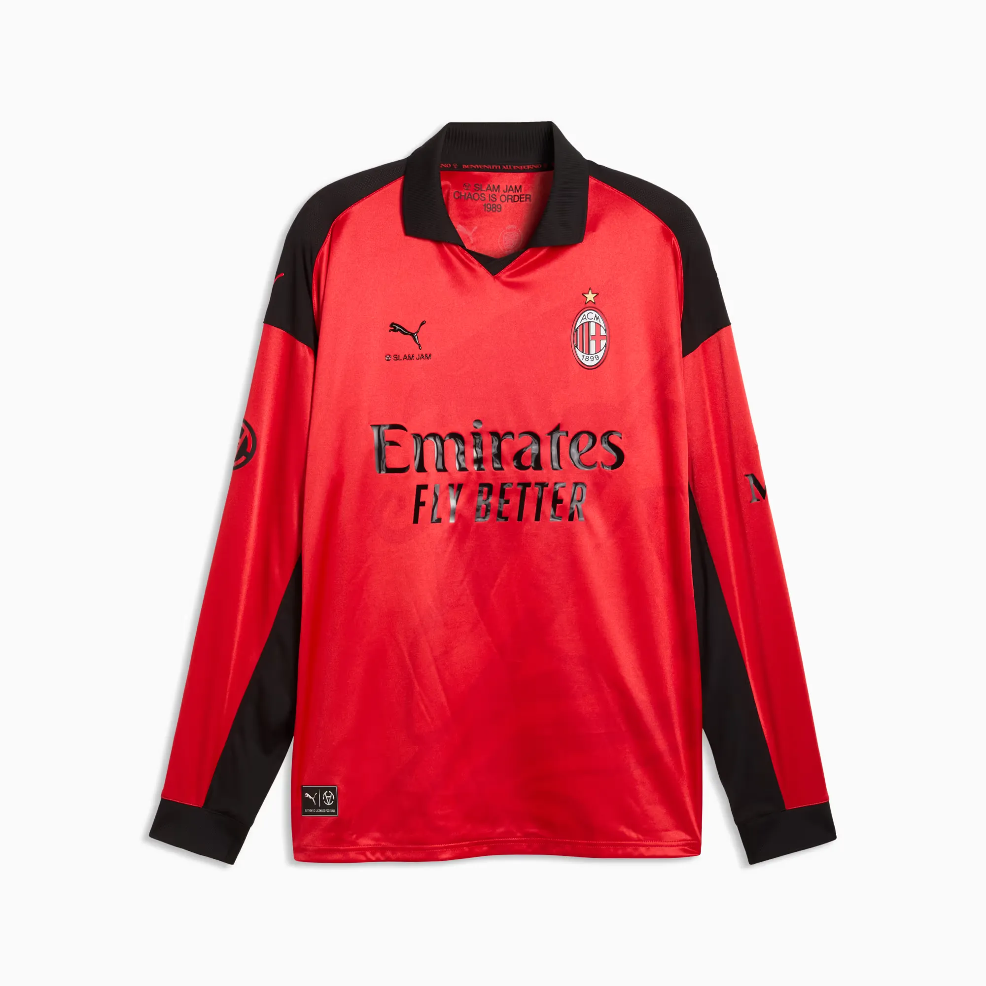 Slam Jam x Puma AC Milan Long Sleeve Jersey 