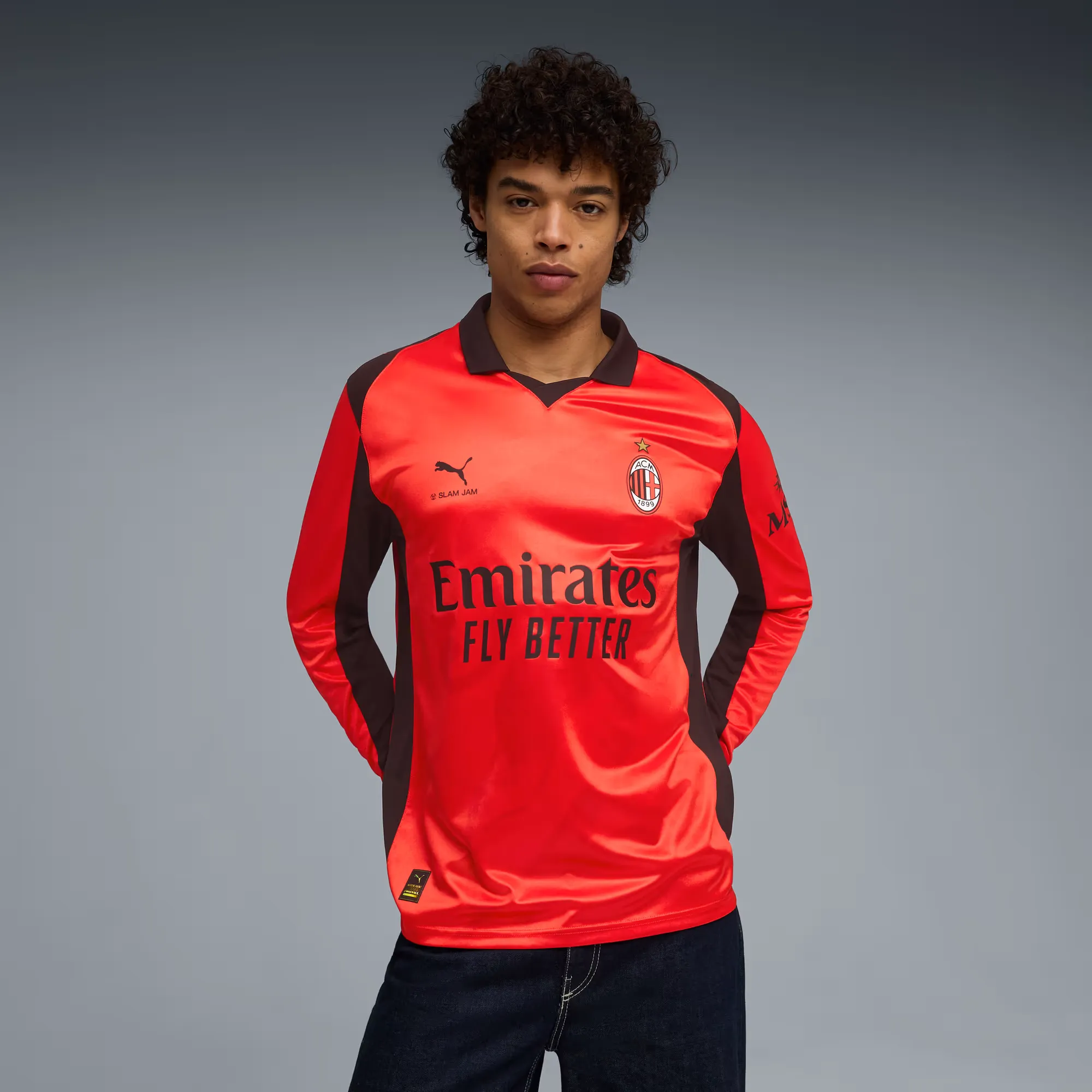 Slam Jam x Puma AC Milan LS Replica Jersey 