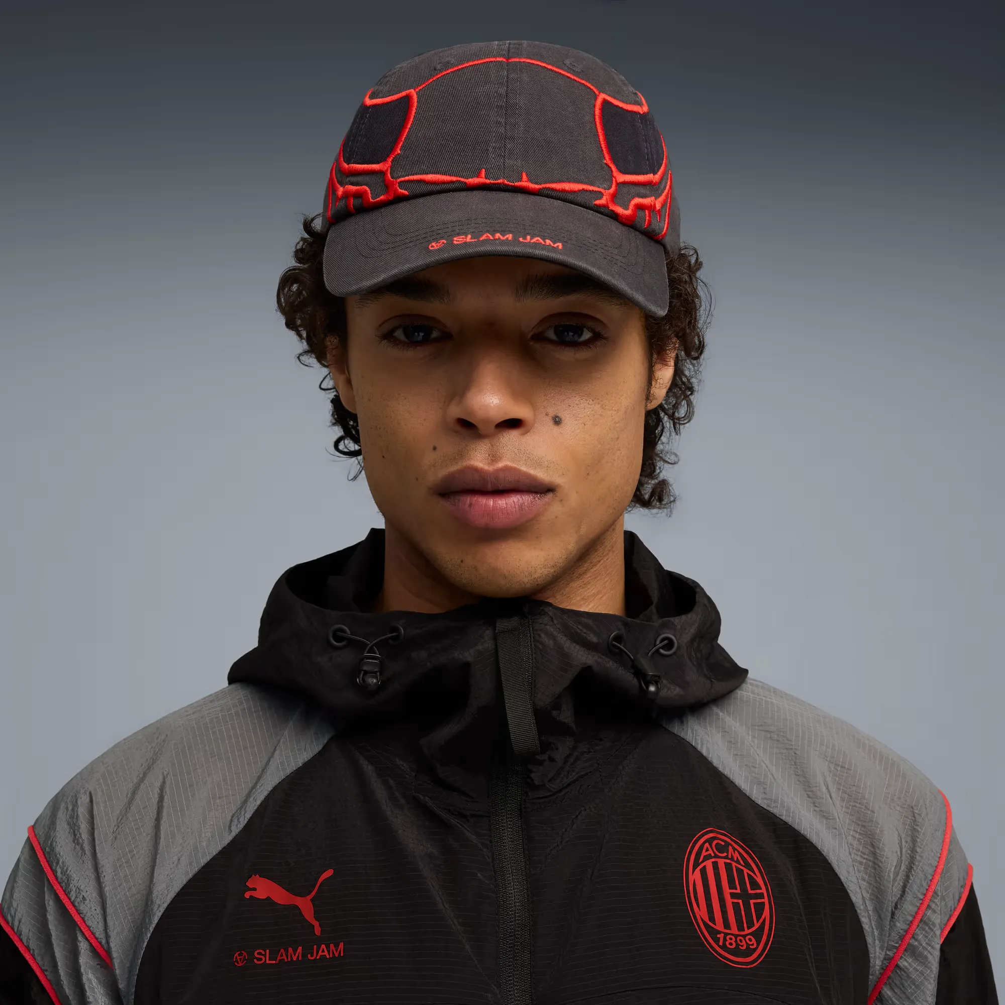000000_Puma-AC-Milan-x-Slam-Jam-Cap_PUMA-BLACK-FOR-ALL-TIME-RED_027658-01_img2