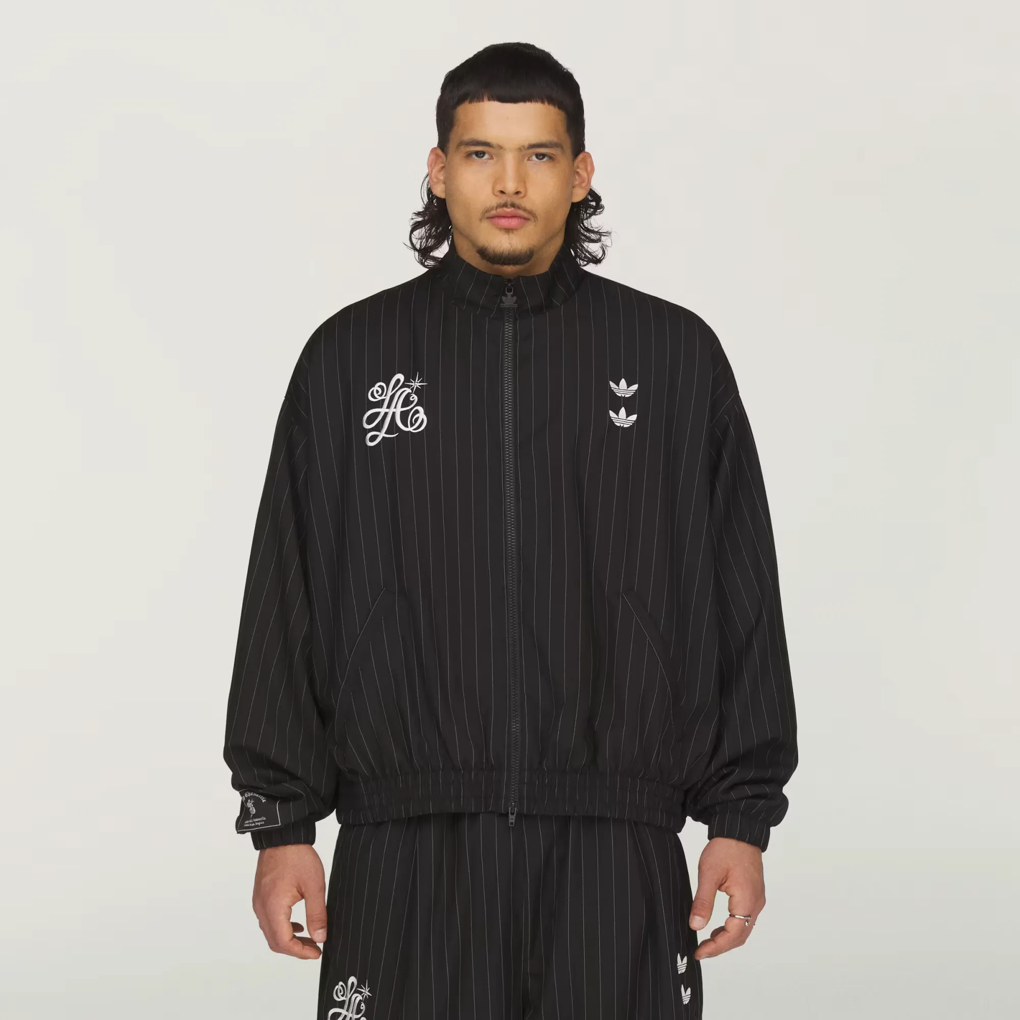 Image de Image gallery #0 Willy Chavarria x adidas Pinstripe Track Jacket BLACK WHITE KR8696