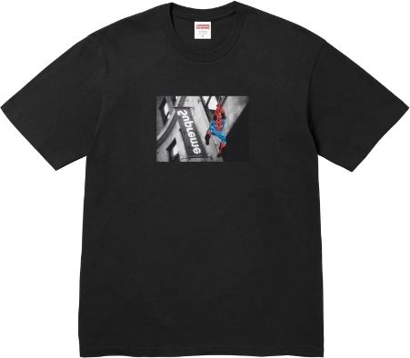 Image de Vanson Leathers Spider Man Supreme T Shirt Black