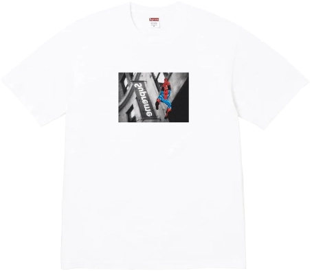 Vanson Leathers x Spider-Man x Supreme T-shirt WHITE