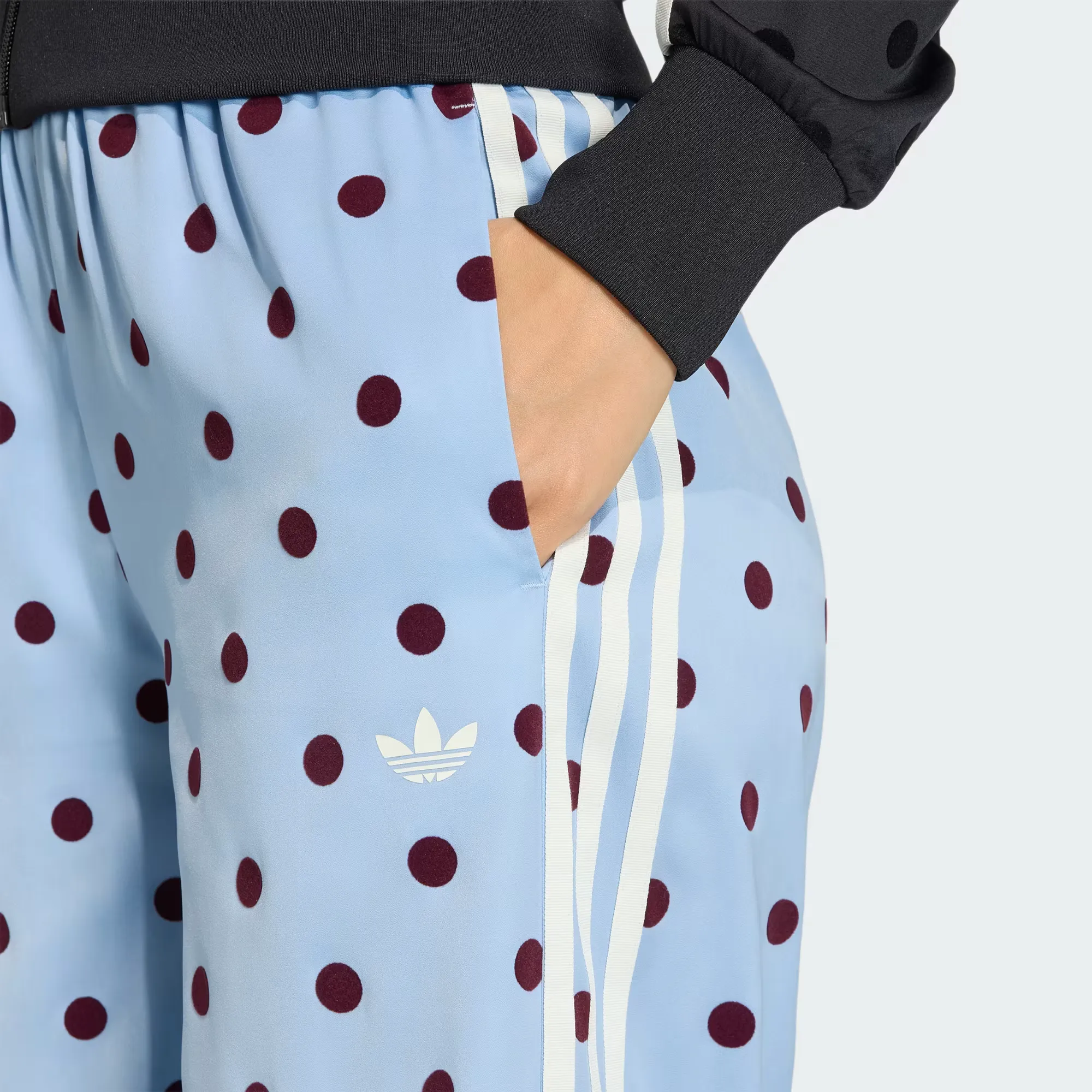 adidas Originals Satin Polka Dots Wide Leg Pants WMNS 