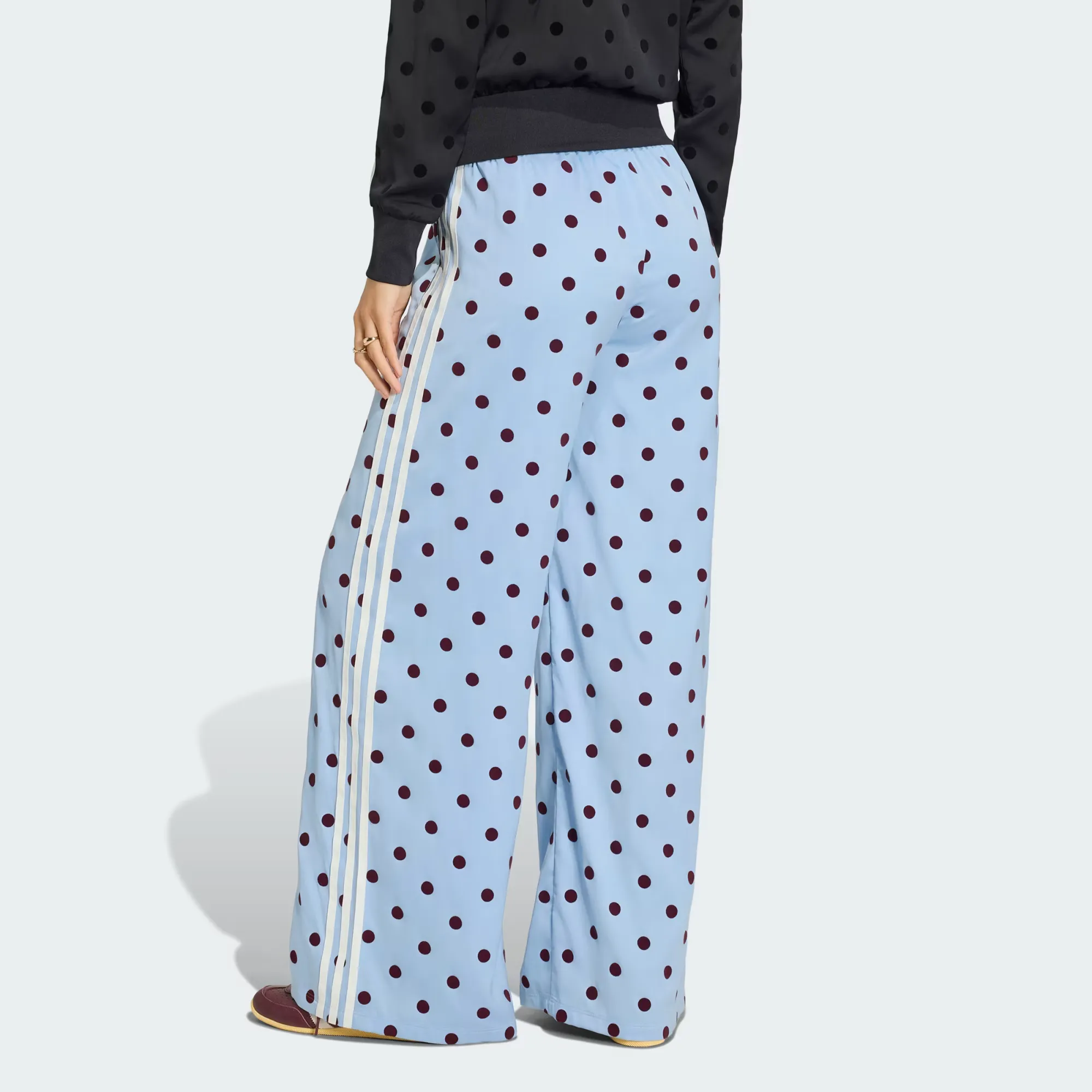 adidas Originals Satin Polka Dots Wide Leg Pants WMNS 