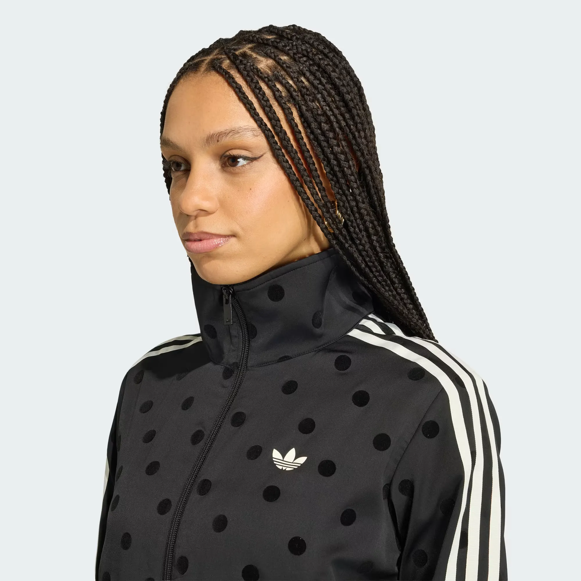 新品　KV1166 　Lサイズ adidas dot トラックトップ ブラック adidas Satin Polka Dots Track Jacket 