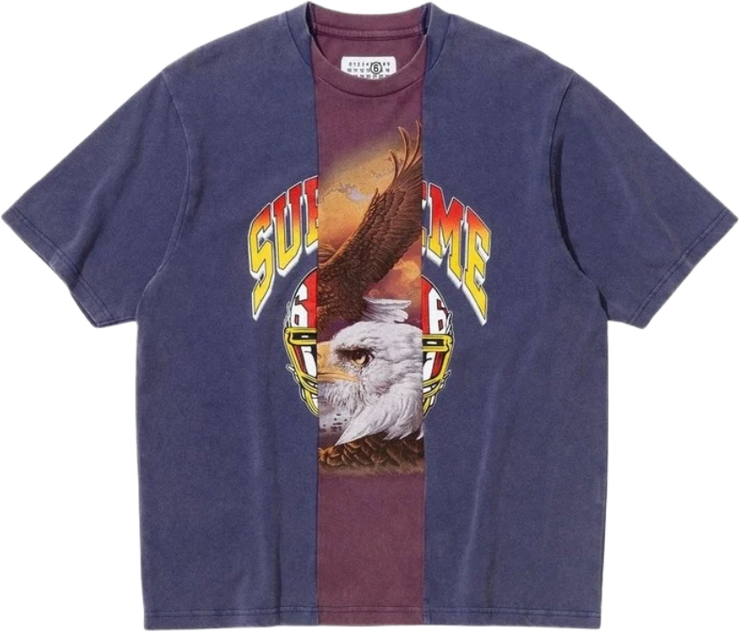 MM6 Maison Margiela x Supreme Split T-Shirt NAVY