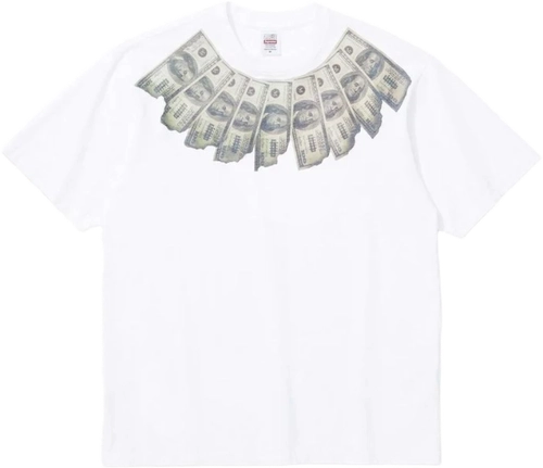 Image de Mm6 Maison Margiela Supreme Money T Shirt White