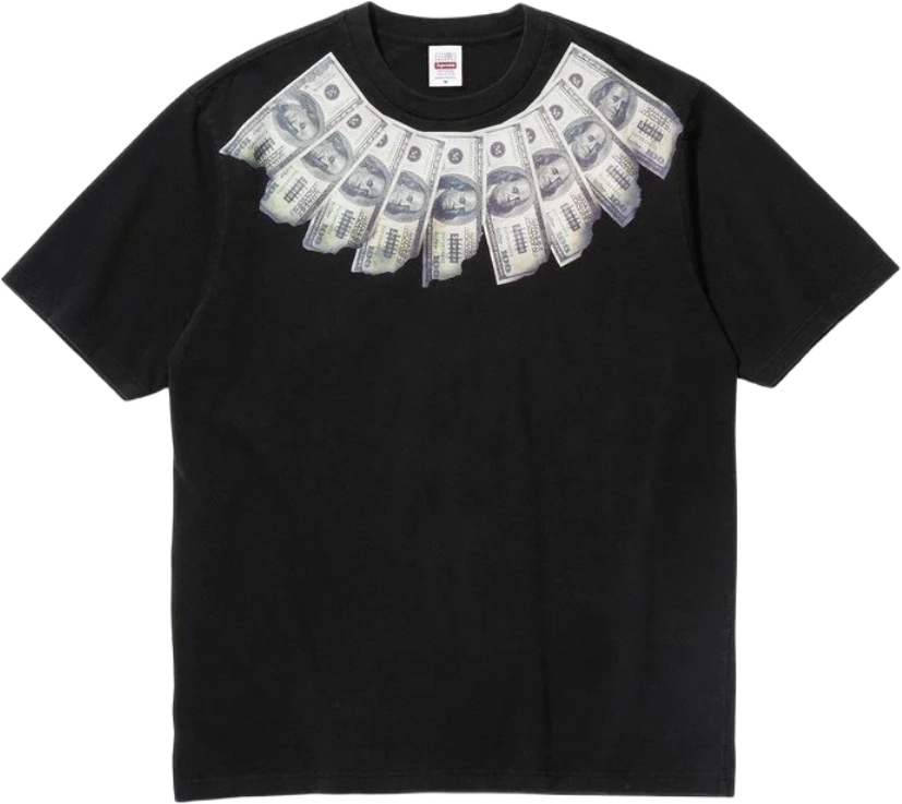 MM6 Maison Margiela x Supreme Money T-Shirt BLACK