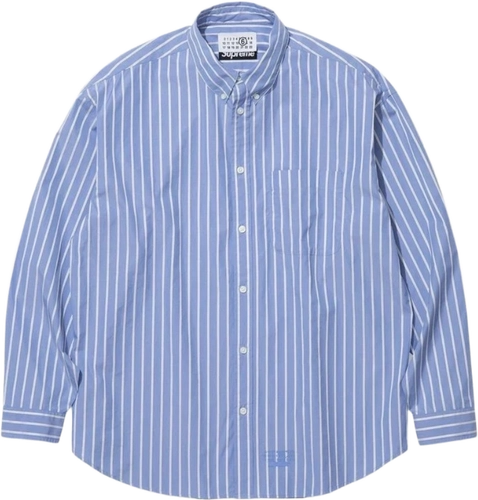 Image de Mm6 Maison Margiela Supreme Stripe Shirt Blue