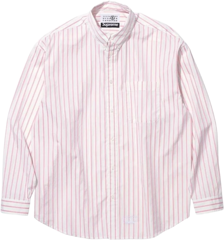 MM6 Maison Margiela x Supreme Stripe Shirt PINK