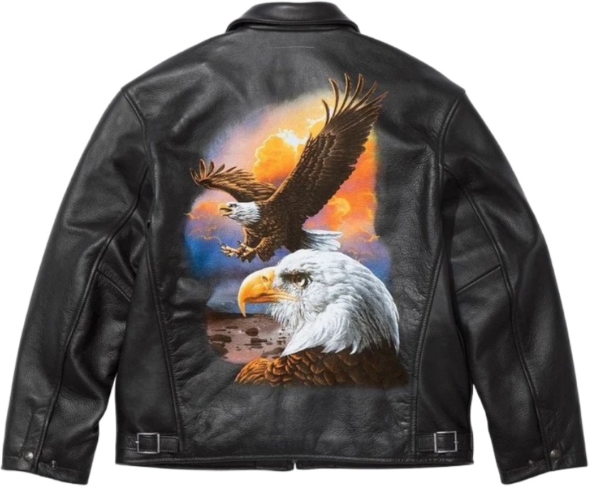 MM6 Maison Margiela x Supreme x Schott Eagle Leather Jacket 