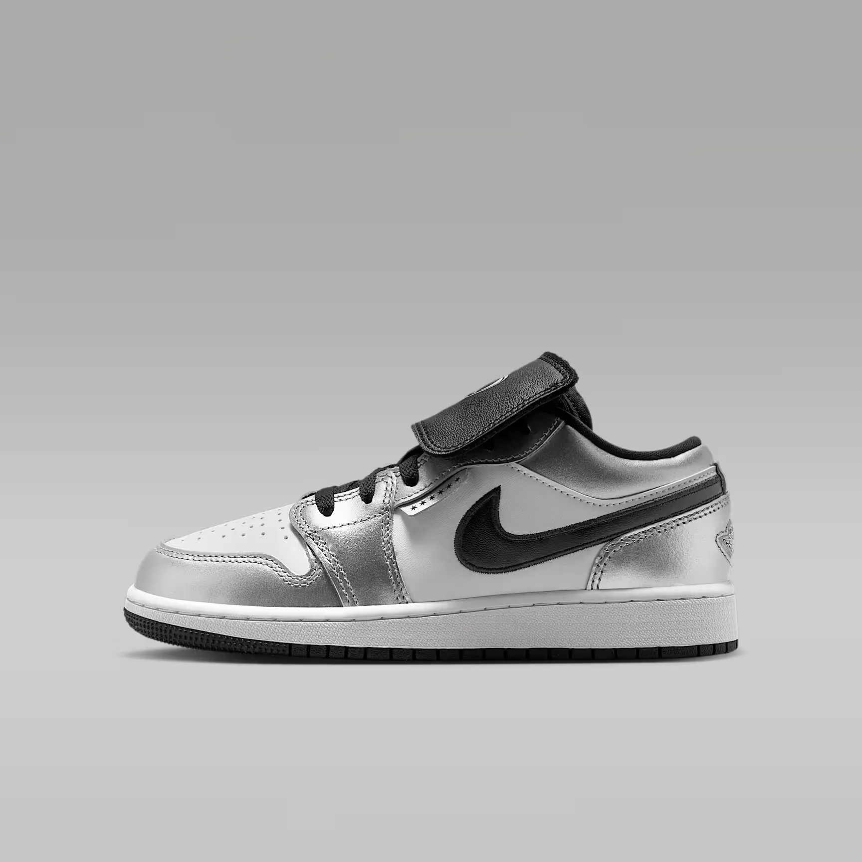 Jordan Air 1 grey/aluminum-coloured white/wolf - Trainers - 1 JORDAN AIR Jordan シルバー Low シューズ(男性用)