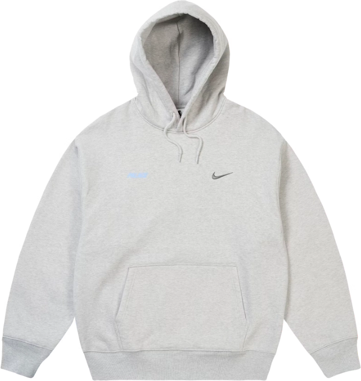 Palace x Nike Hoodie Grey Marl