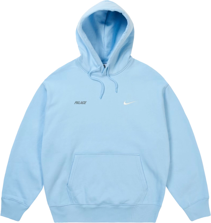 Palace x Nike Hoodie Sky Blue