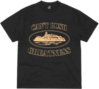 Cental Cee x Corteiz Can't Rush Greatness T-Shirt Black