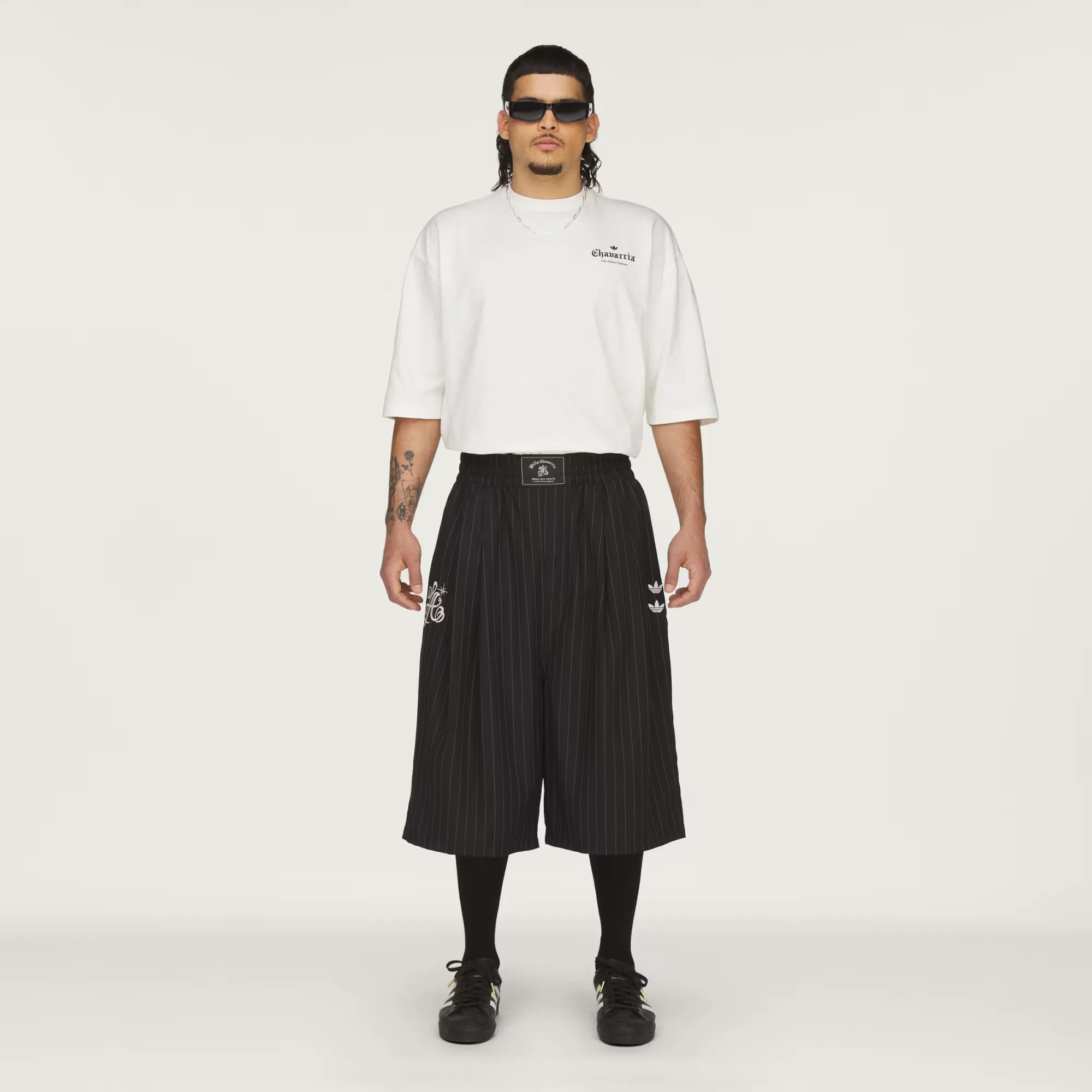 Willy Chavarria x adidas Long Stripe Shorts 