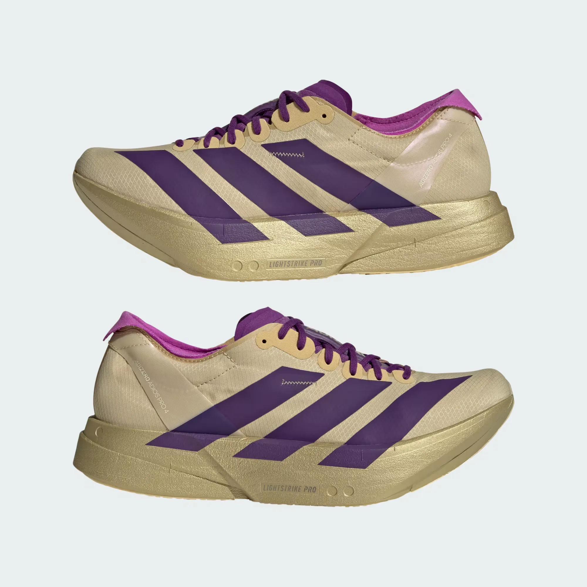 adidas Adizero Adios Pro 4 "Sand Rich Purple Gold Metallic"- JR7410