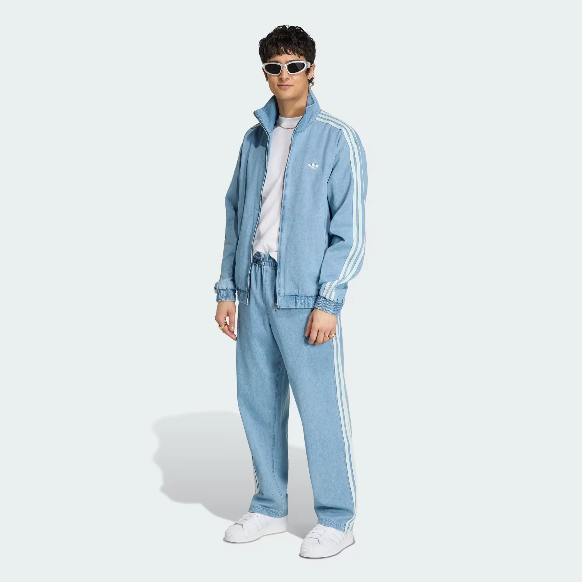 adidas Denim Firebird Track Jacket 