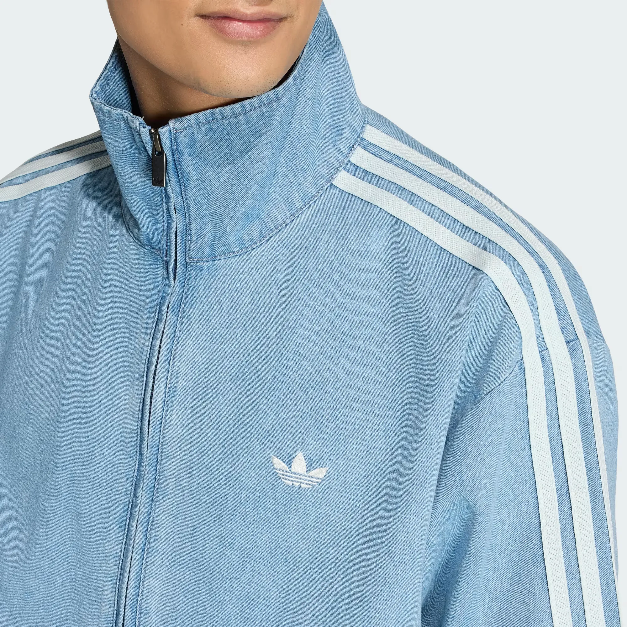 廃盤 adidas track jacket light blue adidas Denim Firebird Track Jacket 