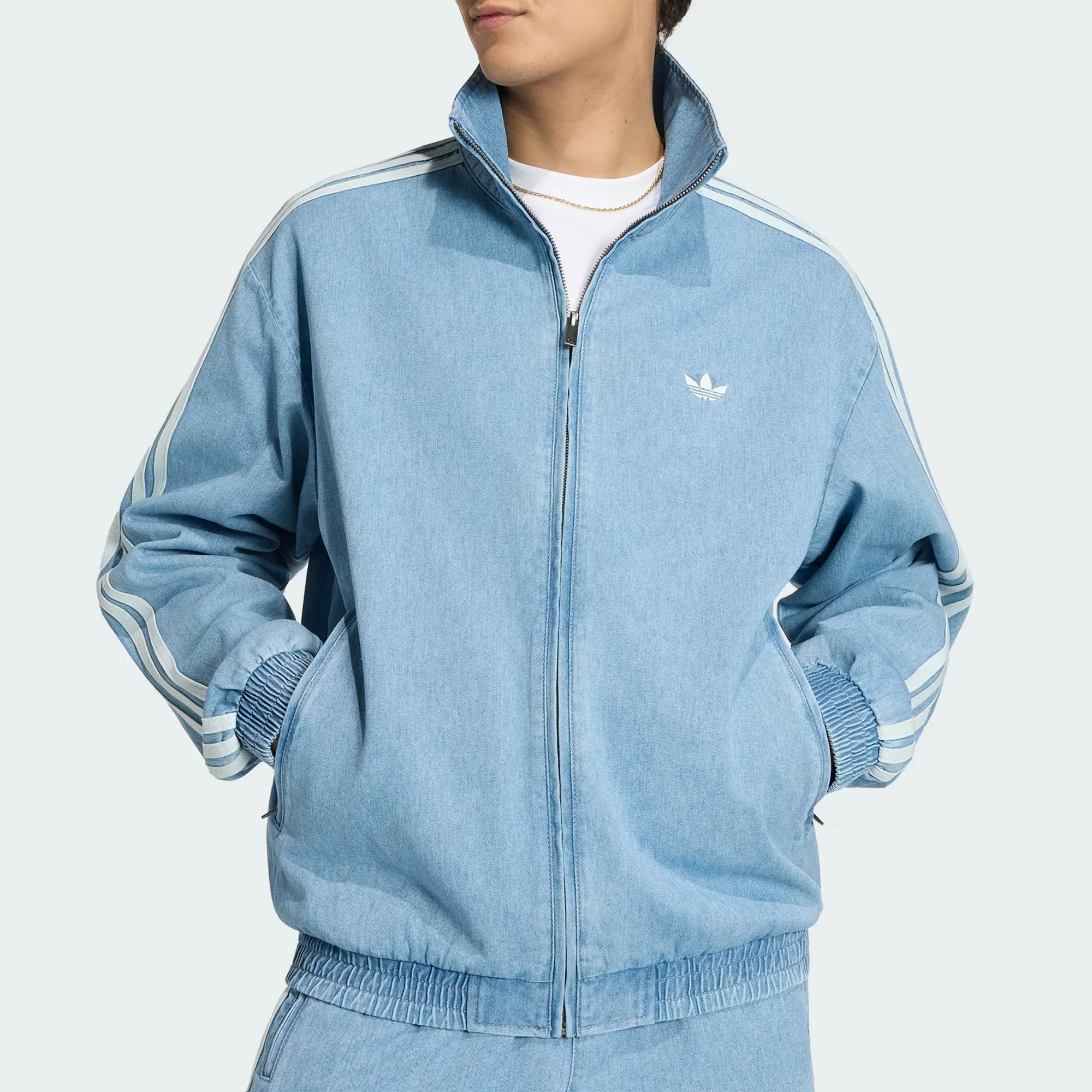 adidas Denim Firebird Track Jacket 