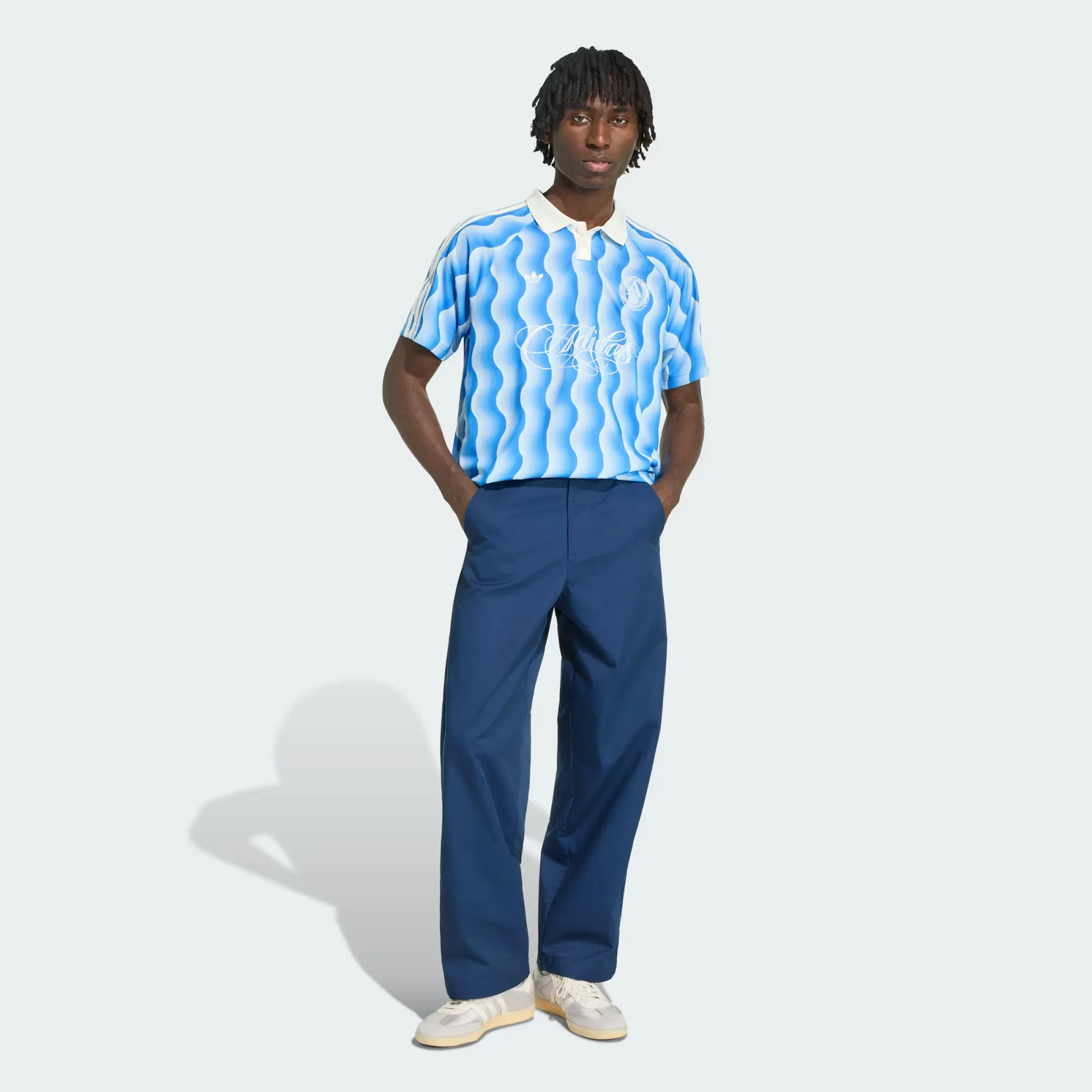 adidas everyone セットアップ　ネイビー everyone × adidas 」 一目惚れしたセットアップ気づいたら3日に1度は
