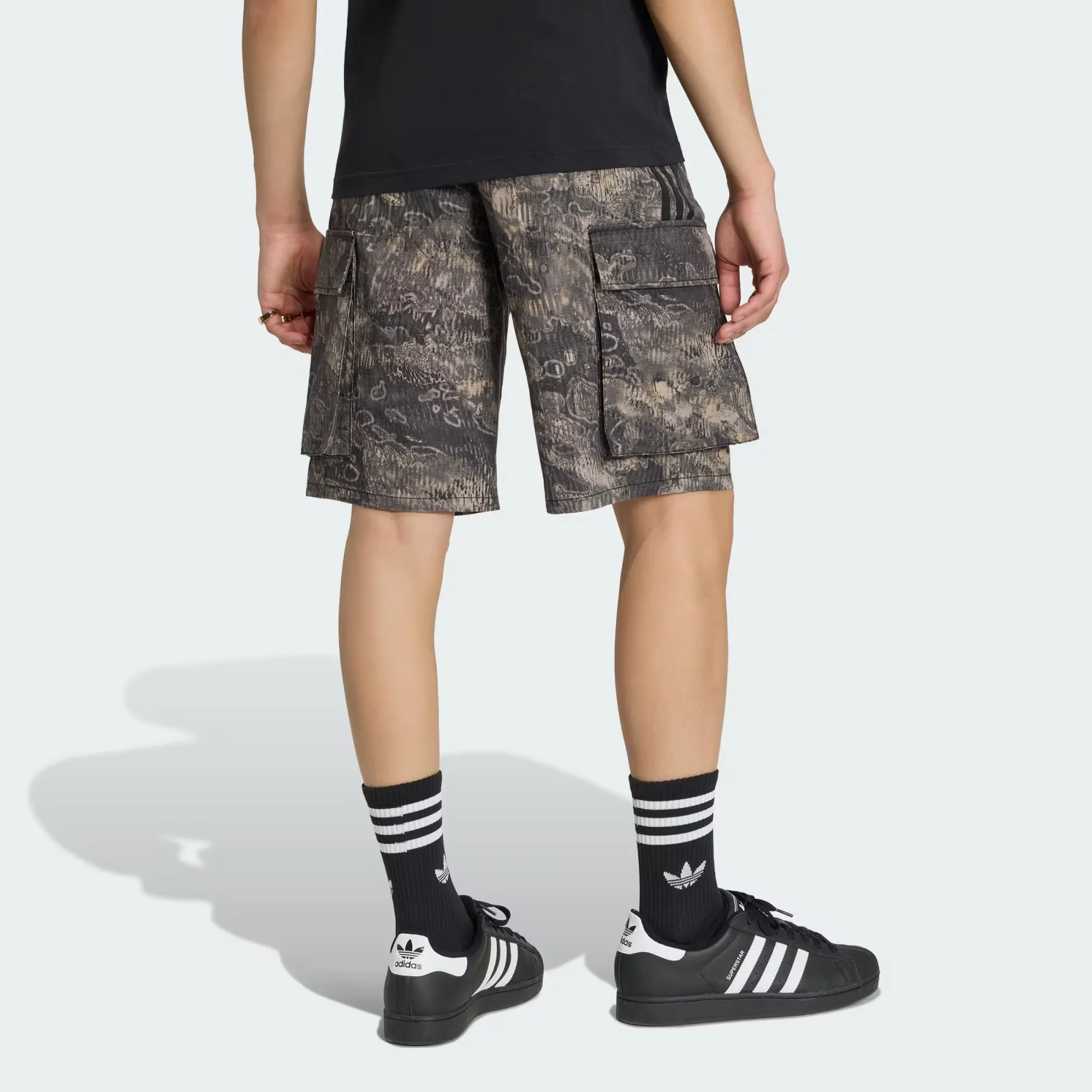 adidas Adilenium Season 5 AOP Cargo Shorts "Chalk Pearl Wonder Taupe"-  KX4829