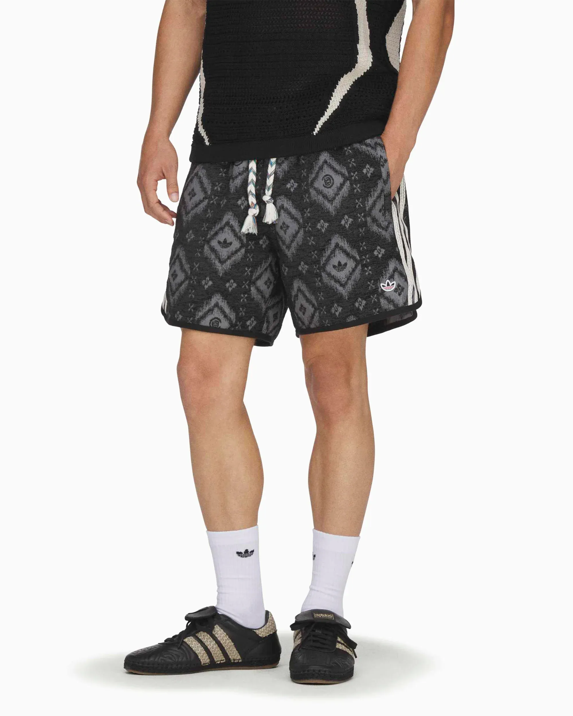 Image gallery #2 adidas Originals x CLOT Heritage Print Shorts Noir KE7073 image