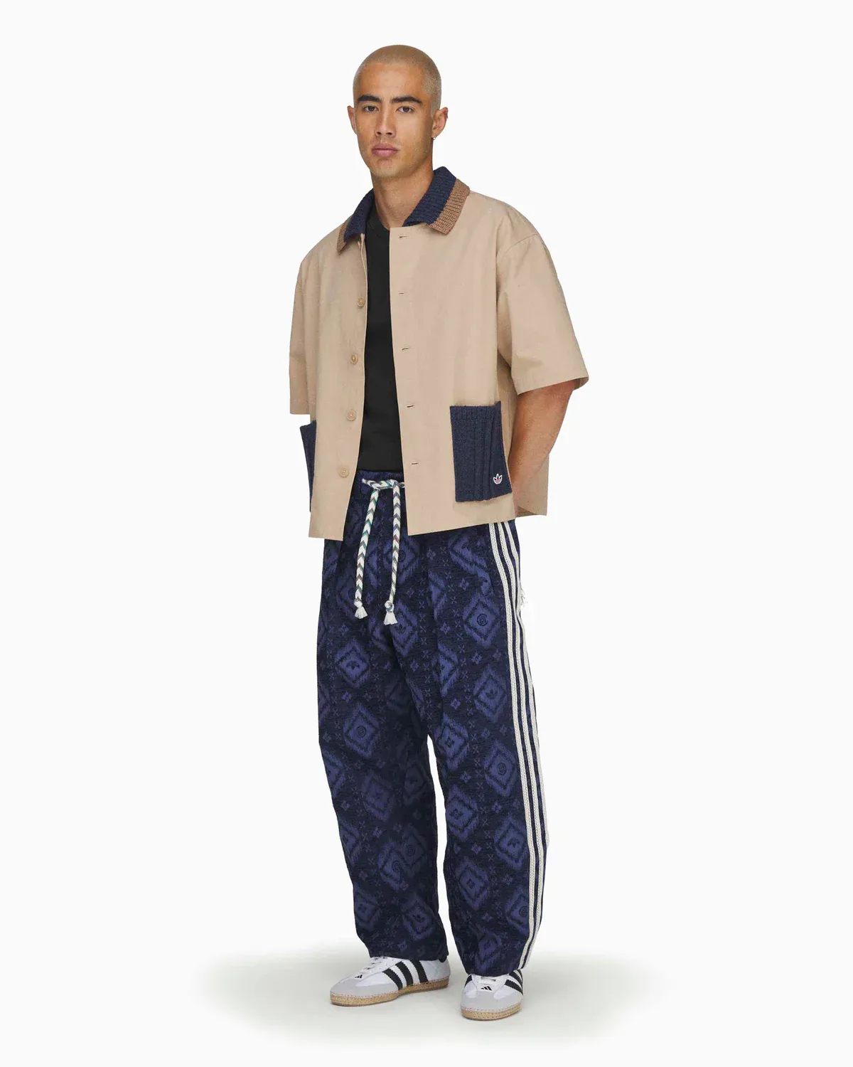 CLOT x adidas Guayabera Half-Sleeved Boxy Shirt 