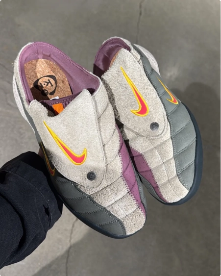 Kids of Immigrants x Nike T90 Mule Khaki Fusion Red