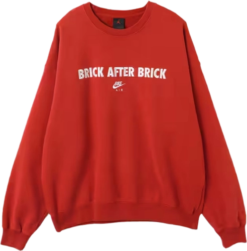 Nigel Sylvester Jordan Bike Air Fleece Crewneck Sweatshirt Cinnabar Iq8154 671 image